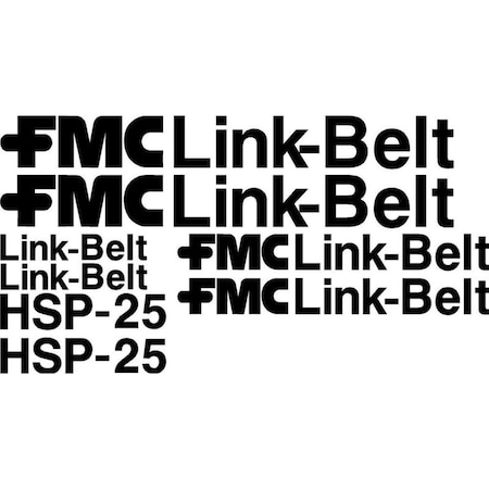 Aftermarket Link-Belt HSP-25 Excavator Decal Set LBHSP25DECALSET